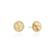 ANNA BECK Hammered Stud Earrings - Gold